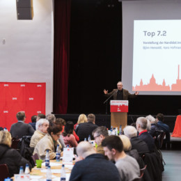 Eindrücke und Impressionen vom Parteitag der SPD Hannover am 13. Januar 2024.